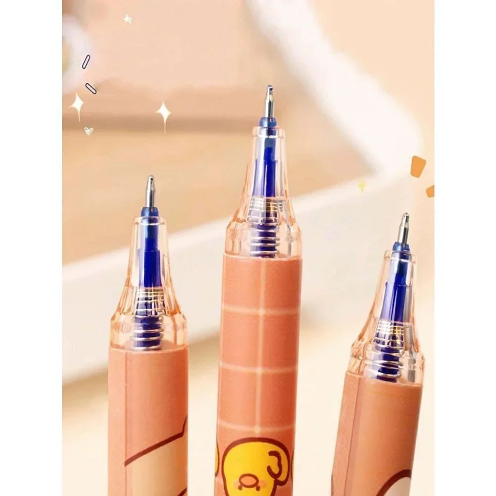 1pc/3pcs/6pcs/Box Erasable Click Pens Assorted Color And Creative Design
